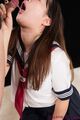 Yamamoto erena receiving cum in her mouth wearing uniform